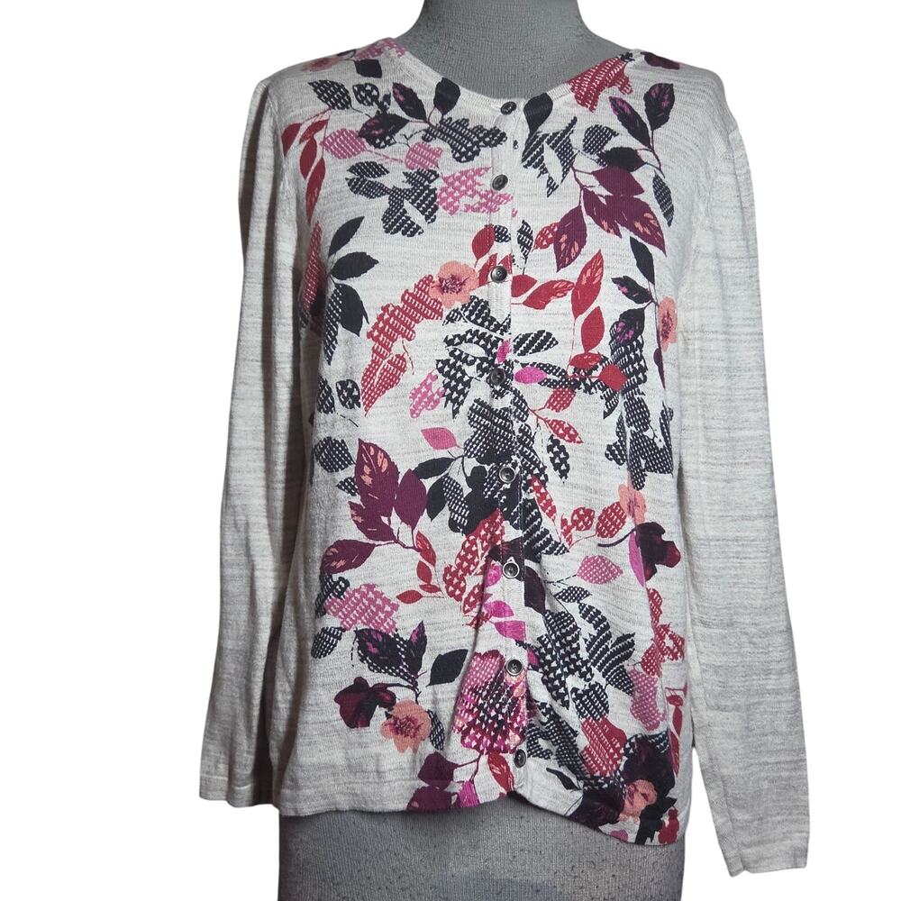 Christopher & Banks Cotton Cardigan Sweater Size Petite Small
